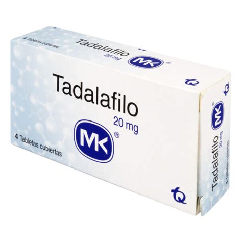 Tadalafilo 20 Mg 4 Tabletas Mk Farmaprime