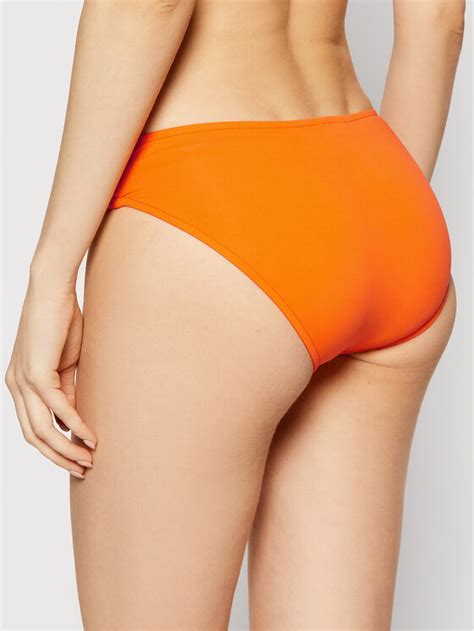 Seafolly Dół od bikini Twist Band S4320 065 Pomarańczowy Modivo pl