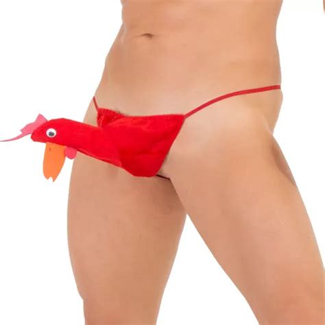 Tanga Para Hombre De Gallo Ropa Interior Divertida Y Sexy