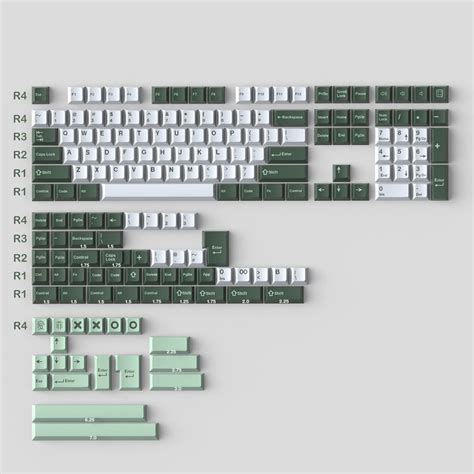 Buy Uk Keycaps Keys Double Cherry Profile Iso Ansi Layout English