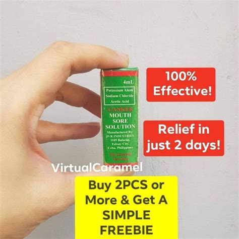 Canker Mouth Sore Solution 4ml DEBACTEROL LIKE Gamot Sa Singaw For