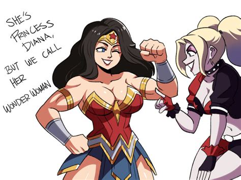 Harley Quinn And Wonder Woman By Tinafate1 On Deviantart