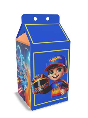 Caixinha Lembrancinha Para Festa Tema Hot Wheels Elo