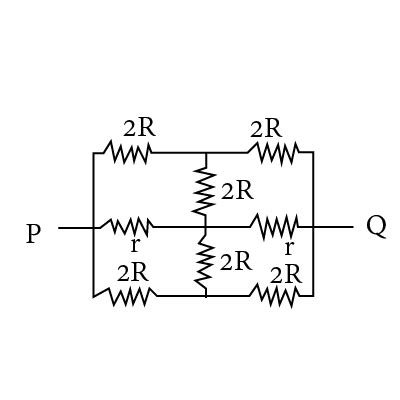 The Effective Resistance Between Points P And Q Of The Electrical