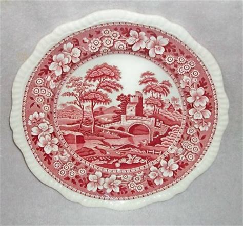 2 OLD STAMP COPELAND SPODE PINK TOWER DINNER PLATE Antique Price