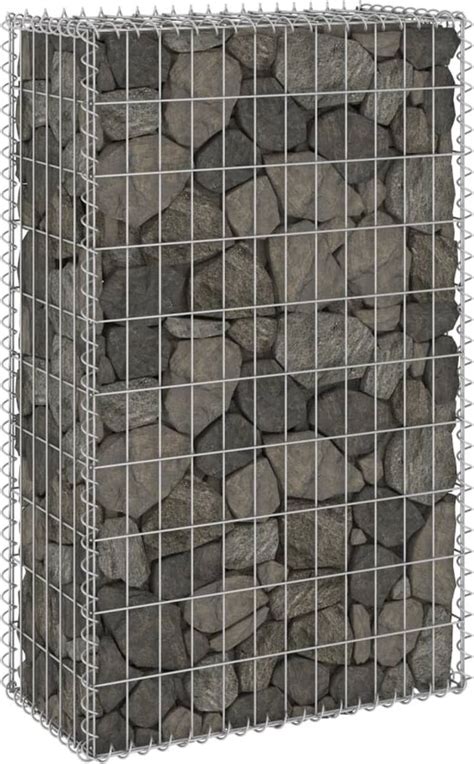 VidaLife Gabion mur avec couvercles 60x30x100 cm acier galvanisé bol