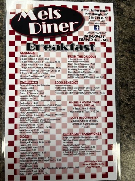 Mels Diner Updated January Tom Miller Rd Plattsburgh New