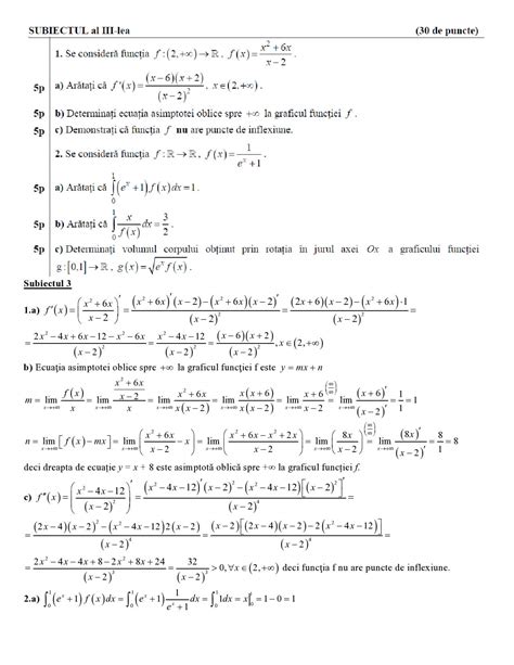 Variante M3 Variante Bac Matematica 2018 Rezolvate Modele De Subiecte