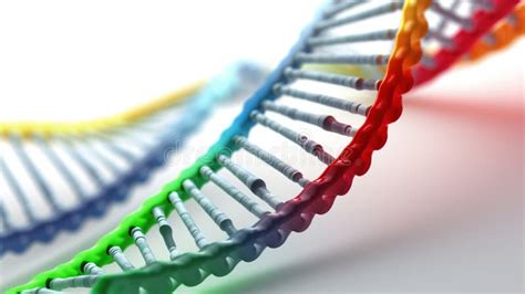 Human Structure Of DNA Researches Of Chromosomes AI Generated Stock