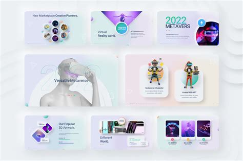 Neumorphic Multipurpose Presentation Modern Design Powerpoint Template