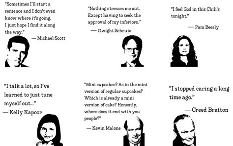 The Office TV Show Quotes Coasters - Etsy Canada