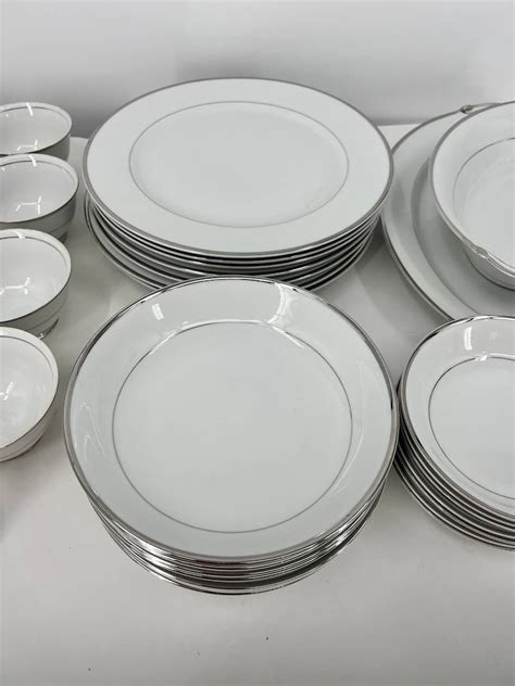 Harmony House Fine China Set Silver Melody 3647 34 Pieces Total Etsy