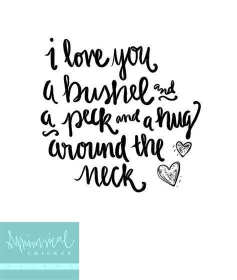 I Love You A Bushel And A Peck Tattoo