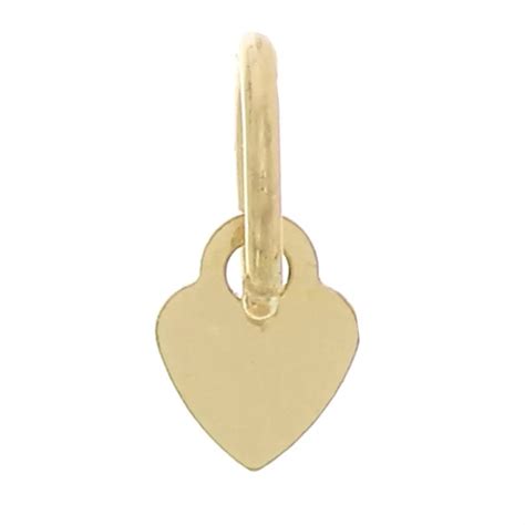 Ciondolo Cuore X Mm Con Anello Chiuso Gold Filled X Perles Co