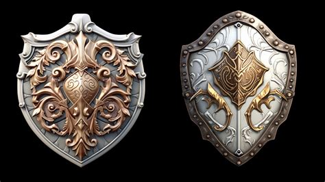 Fantasy Shield Icons Set In 2d Assets Ue Marketplace