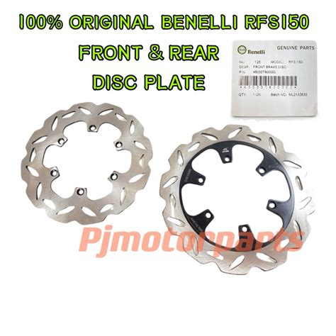 RFS150 RFS150i 100 ORIGINAL BENELLI FRONT REAR DISC BRAKE PLATE