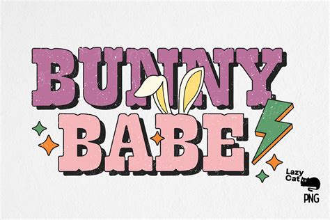 Retro Easter Bunny Babe PNG Sublimation Graphic By Lazy Cat Creative