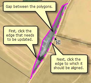 Aligning Features In Arcgis Aligning Edges To Fix Gaps Between