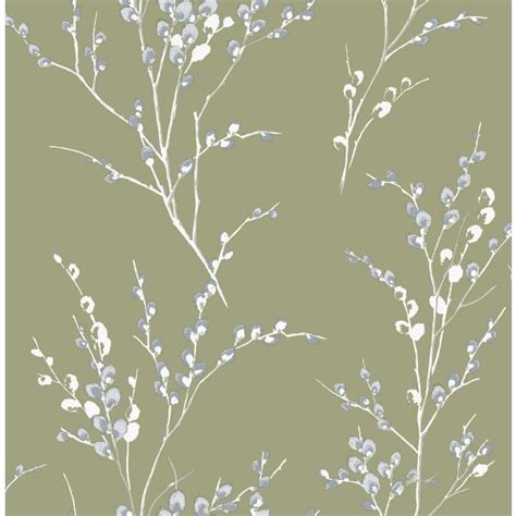World Of Wallpaper Australia Laura Ashley Pussy Willow Wallpaper Moss