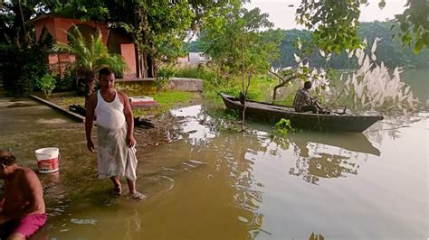 बिहार में बाढ़ : गंगा और बूढ़ी गंडक खतरे के निशान से ऊपर, खगड़िया अघोरी ...