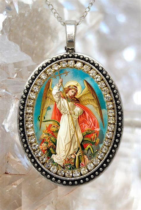 St Michael Archangel Handmade Necklace Catholic Christian Religious