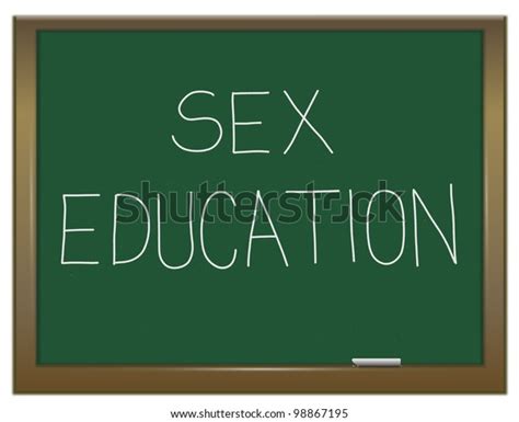 Illustration Depicting Green Chalkboard Sex Education Stock Illustration 98867195 Shutterstock