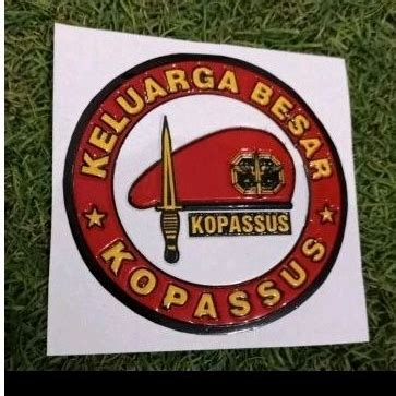 Jual Stiker Embos Timbul Logo KELUARGA BESAR KOPASSUS Shopee Indonesia