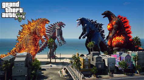 Nuclear Godzilla Mechagodzilla Vs Burning Godzilla Venom Godzilla