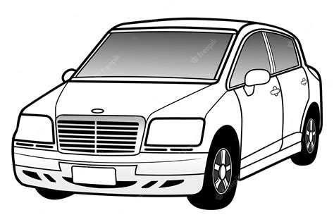 Premium Vector | White car cartoon vehicle vector art