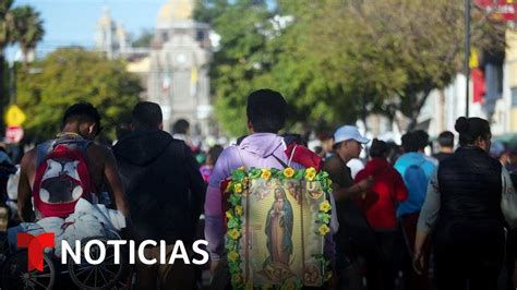 Miles de peregrinos visitan la Basílica de Guadalupe en Ciudad de