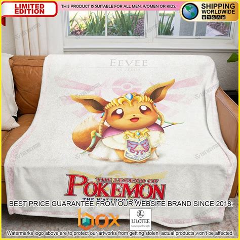 HOT The Legend Of Pokemon Eevee Luxury Blanket Express Your Unique Style With BoxBoxShirt