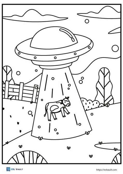 18 Free UFO coloring pages | Coloring pages, Art lessons, Ufo