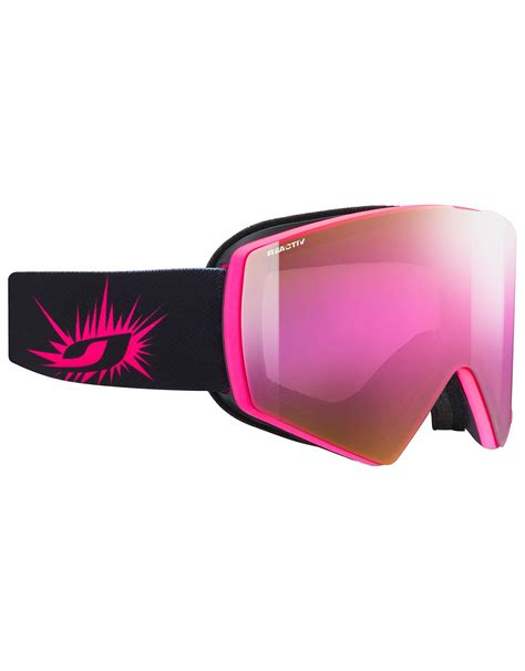 Julbo Razor Edge Pink Black Reactiv 1 3 High Contrast Flash Pink