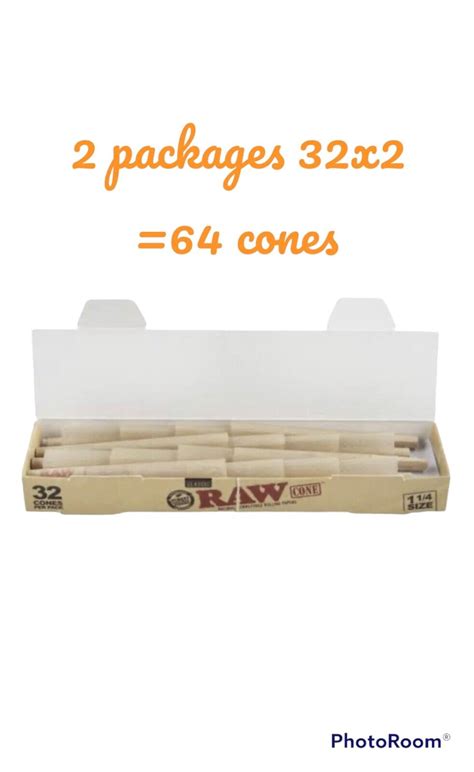 Raw Cones – Classic natural – unrefined rolling papers – 1 1/4 size ...