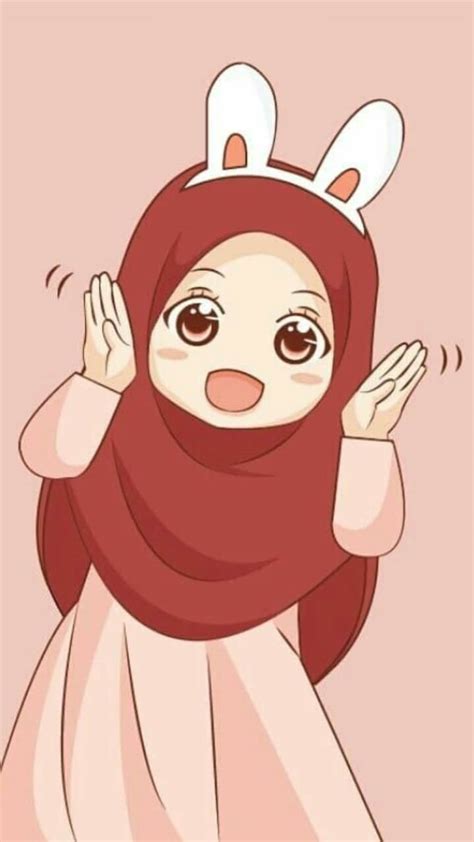 30 Gambar Kartun Muslimah Wanita Berhijab Paling Cantik