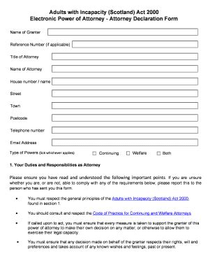 Fillable Online Power Of Attorney Registration Form Guidance Note