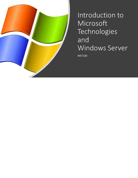 Intro To Mst And Server Lecture Notes Introduction To Microsoft