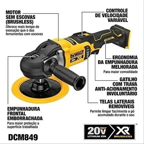 Lixadeira Politriz Automotiva Profissional V Dcm Dewalt Shopee