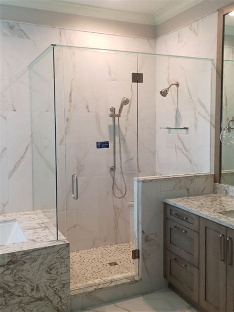 Custom Glass Shower Doors Enclosures Semi Frameless Clearwater Tampa Fl