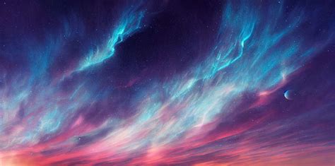 De magnifiques nuages colorés et iridescents photographiés dans le ciel