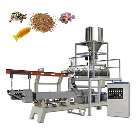 Full Automatic Twin Screw Fish Food Machine Pet Fish Feed Pellet