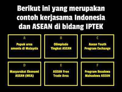 Peran Indonesia Dalam Kerjasama Di Asean Sumber Daya Pengajaran