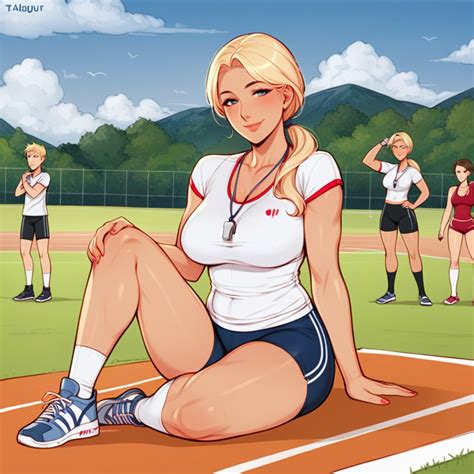 둥근 엉덩이 Milf Gym Coach게이 AI 포르노