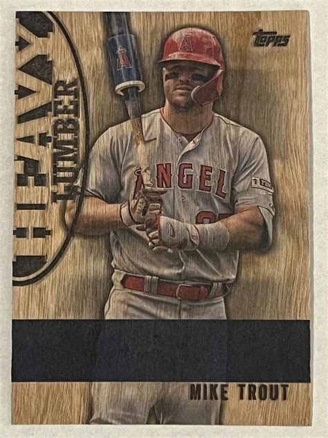 MIKE TROUT Heavy Lumber 2024 TOPPS SERIES 1 HL 10 Rare Insert Case