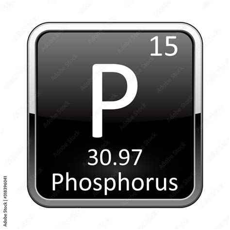 The periodic table element Phosphorus. Vector illustration Stock Vector ...