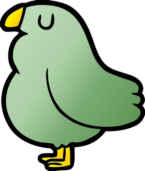 cartoon green bird 12350287 Vector Art at Vecteezy