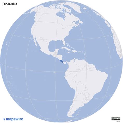 Free Maps of Costa Rica | Mapswire