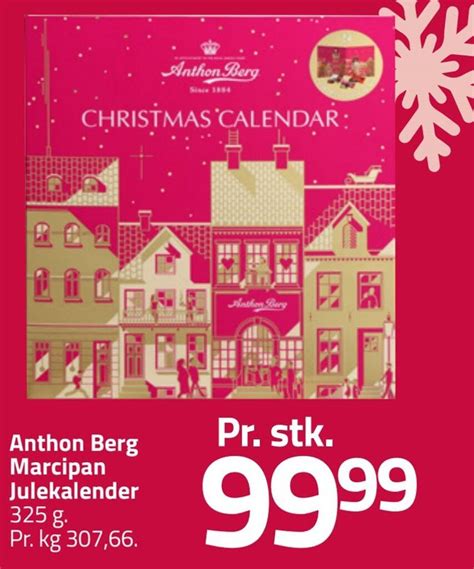 Anthon Berg Marcipan Julekalender Tilbud Hos Fleggaard