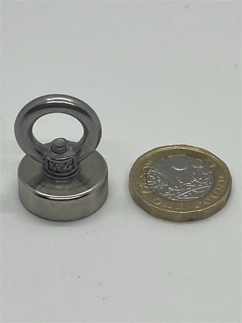 Super Powerful 20mm Neodymium Rare Earth Magnet Potted Encased M4 Screw ...