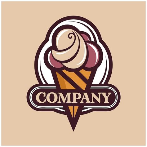 Premium Vector | A logo for a company called company ice cream